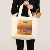 Escape to Read Tote Bag | Book Lover Reading Bag (Voorkant (product))