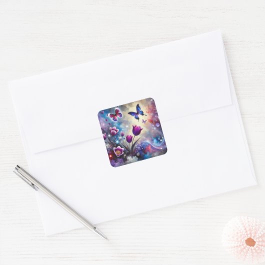 Escape Vierkante Sticker (Envelop)