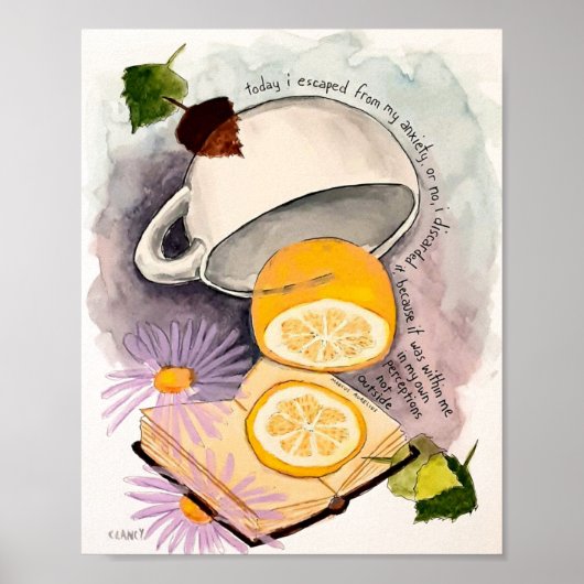 Escaped From Anxiety print (Voorkant)