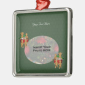 Escaping Gingerbrood Men Holiday Foto Ornament (Links)