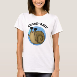 Escar-bro Funny French Escargot Snail pun T-shirt