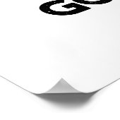 Escar-go-go Cute French Snail Pun Poster (Hoek)