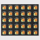 Escar-golf Funny Escargot Snail Pun Dark BG Cadeaupapier (Vlak)