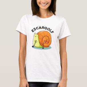 Escar-golf Funny Escargot Snail-woordje T-shirt