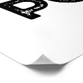 Escar-got de Power Funny Snail-woordje Poster (Hoek)