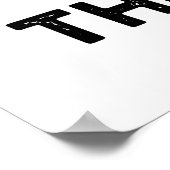 Escar-got The Beat Funny Franse slak pun Poster (Hoek)