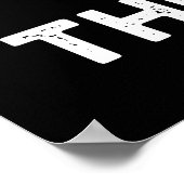 Escar-got The Beat Funny French Snail pun Dark BG Poster (Hoek)