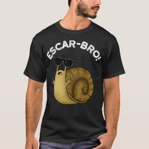 Escarbro Schattigee Franse Escargot slak Pun 1 T-shirt