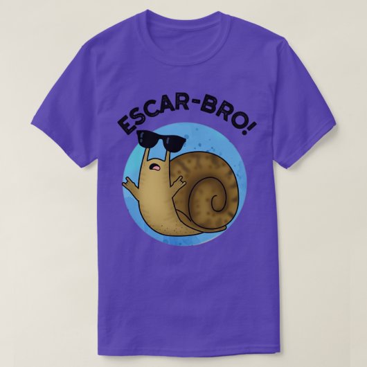 Escarbro Schattigee Franse Escargot Snail Pun T-shirt (Design voorkant)