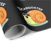 Escargoate Grappige Slak Escargot Pun Dark BG Cadeaupapier (Rol Hoek)