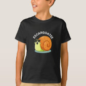 Escargoate Grappige Slak Escargot Pun Dark BG T-shirt (Voorkant)
