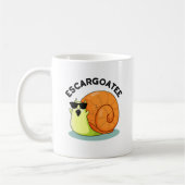 Escargoate Grappige Slak Escargot Pun Koffiemok (Links)