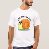 Escargoate Grappige Slak Escargot Pun T-shirt (Voorkant)