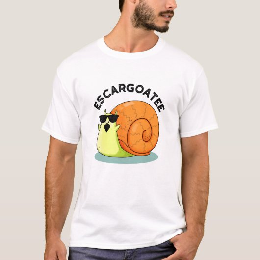 Escargoate Grappige Slak Escargot Pun T-shirt (Voorkant)