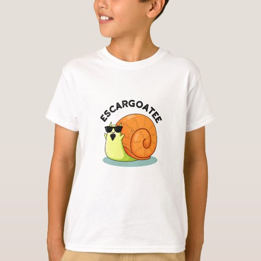 Escargoate Grappige Slak Escargot Pun T-shirt (Voorkant)
