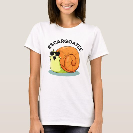 Escargoate Grappige Slak Escargot Pun T-shirt (Voorkant)