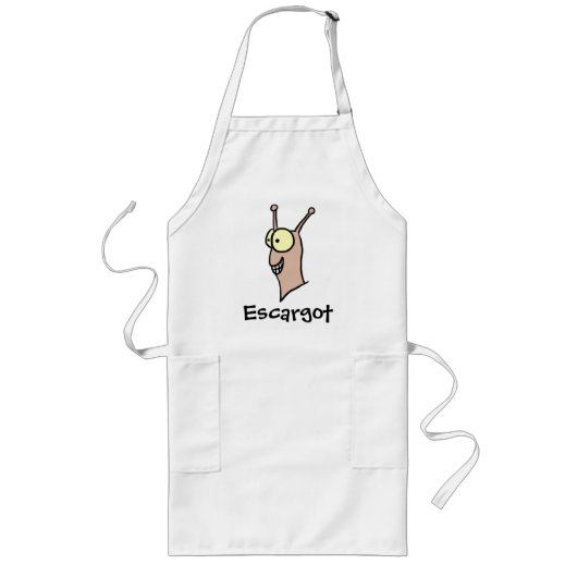 Escargot Apron Lang Schort (Voorkant)