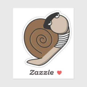 Escargot Franse slak Sticker