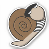 Escargot Franse slak Sticker (Voorkant)