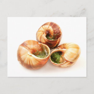Escargots a la Bourguignonne Briefkaart