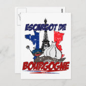 escargots briefkaart (Voorkant / Achterkant)