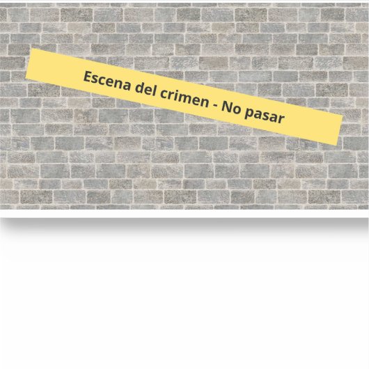 Escena del crimen sticker (Voorkant)