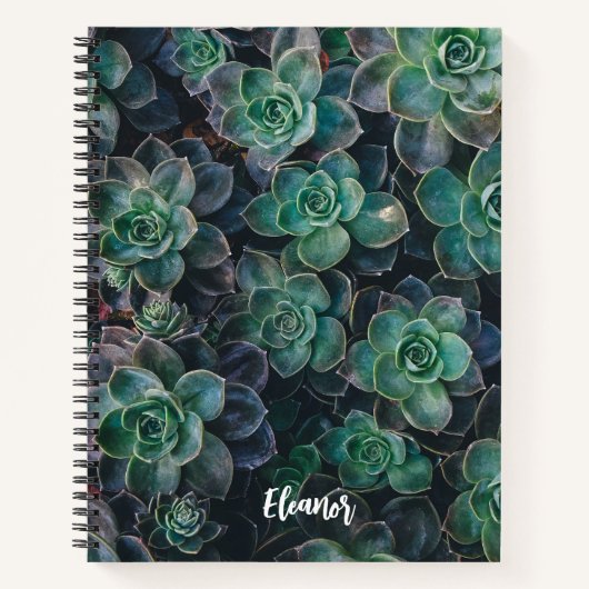 Esceveria Succulent Plant Theme Notitieboek (Voorkant)