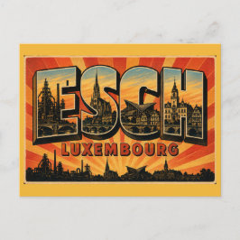 Esch-sur-Alzette Luxemburgs industrieel erfgoed Briefkaart