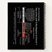 Eschatologie van de Dag van de Heer Bijbel Grafiek Notitieboek (Achterkant)