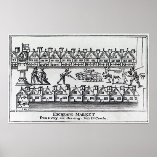 Escheapenmarkt Poster (Voorkant)