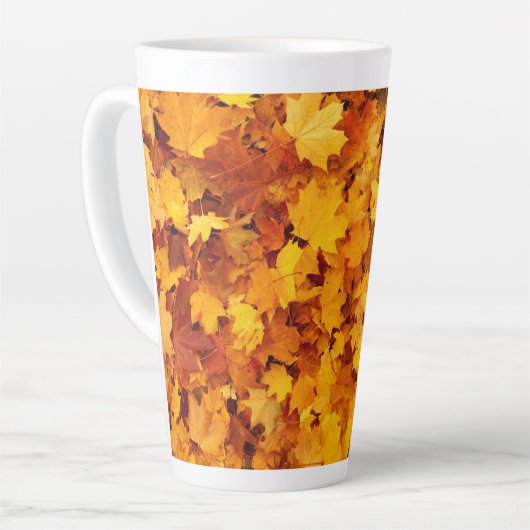 Eschenbladpatroon-25877 Latte Mok (Linkerhoek)