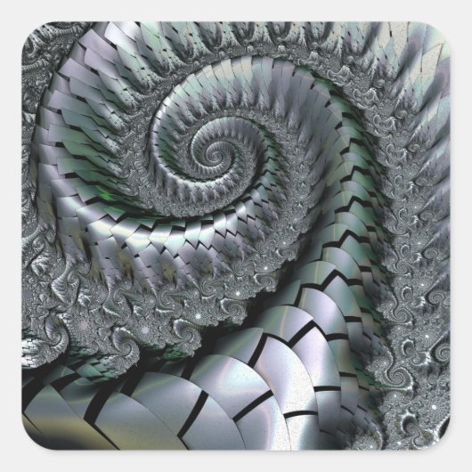 Escheresque Vierkante Sticker (Voorkant)