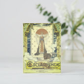 Esclarmonde opera vintage poster briefkaart (Staand voorkant)
