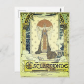 Esclarmonde opera vintage poster briefkaart (Voorkant / Achterkant)