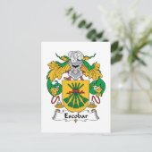 Escobar Family Crest Briefkaart (Staand voorkant)