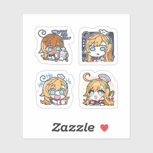 Escoffier Genshin Impact 4 stuks stickerblad Extr Sticker (Vel)