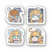 Escoffier Genshin Impact 4 stuks stickerblad Extr Sticker (Voorkant)