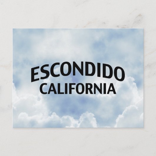 Escondido California Briefkaart (Voorkant)