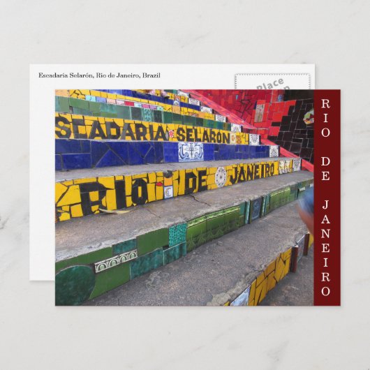 escoraria selarón rio briefkaart (Voorkant / Achterkant)
