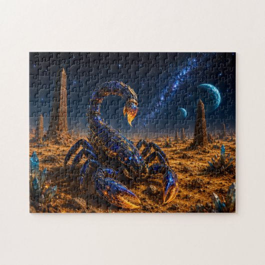 Escorpión Cósmico — Guardián del Planeta Alienígen Legpuzzel (Horizontaal)