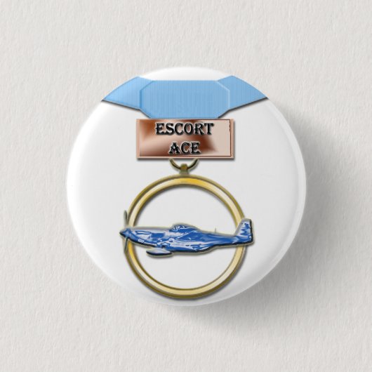 Escort Ace-medaille Ronde Button 3,2 Cm (Voorkant)