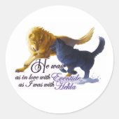 Escort en Eventide Ronde Sticker (Voorkant)