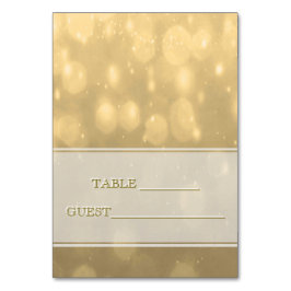 Escort Kaart Gold Bokeh