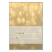 Escort Kaart Gold Bokeh (Voorkant)