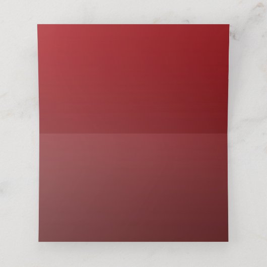 Escort Kaart Kerstbruiloft Zilver Rood Plaatskaartje (Binnenkant ongevouwen)