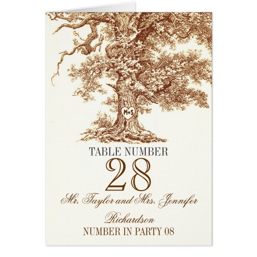 Escort kaarten - plaats kaarten met oude eikenboom (Voorkant)