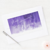 Escort paarse waterverf wastrouwstickers rechthoekige sticker (Envelop)
