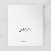 Escort Place Card | Kalligrafie rustieke bruiloft Plaatskaartje (Buitenkant ongevouwen)