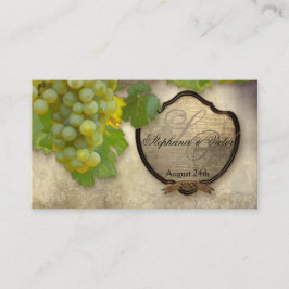 Escort Table Seating Formal Reception Vineyard Plaatskaartje