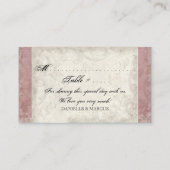 Escort Tafel Zitplaatsen Sleutel tot mijn Hart, Du Plaatskaartje (Achterkant)